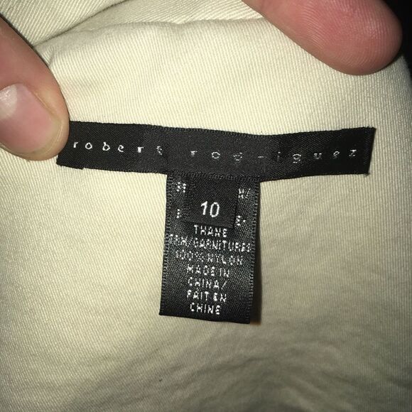 Robert Rodriguez cream lace detail Bridgerton Regency size 10 blazer Charmed - Picture 4 of 5